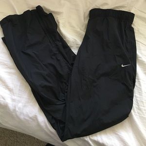 nike black wind breaker pants